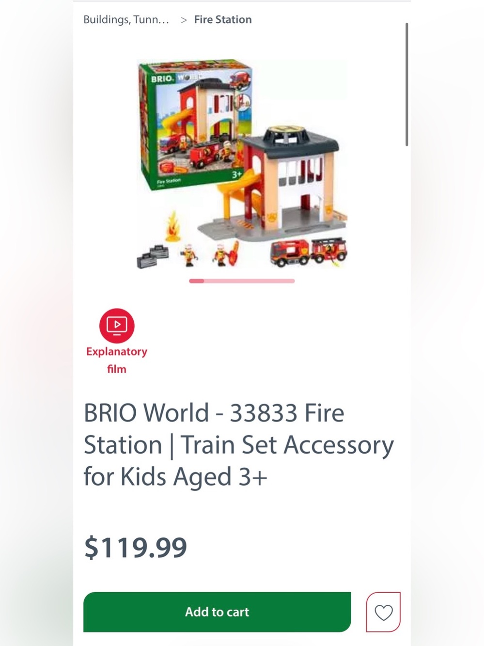 BRIO World - 33833 Fire Station Train Set Accessory - Picture 7 of 7